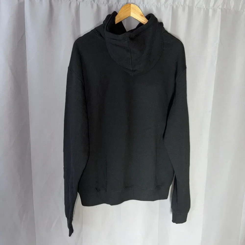 Adidas Originals Mens Large Peace Sign Trefoil Hoodie Black HC1789 NWT